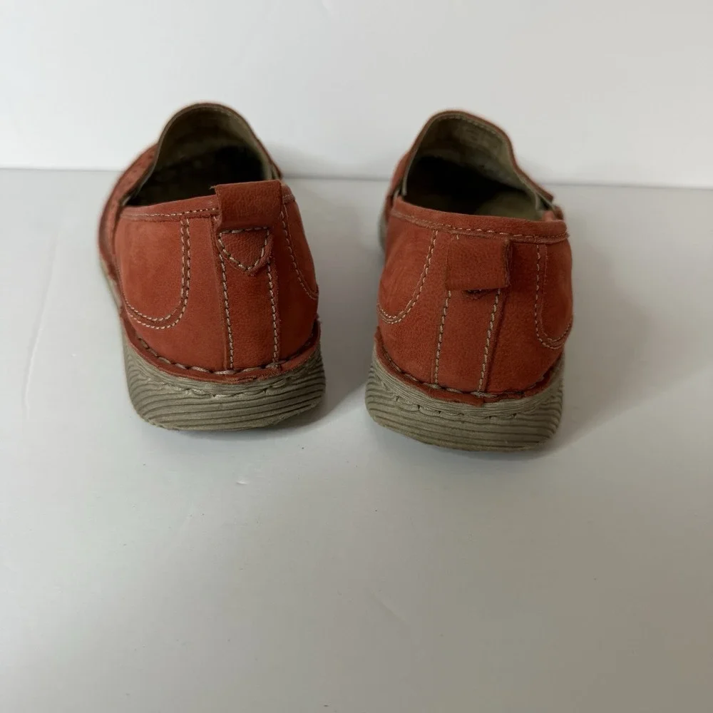 Josef Seibel  Sofie Leather Espadrille Loafer Women's Size‎ 5.5-6 EU 36 Orange